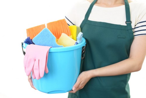 Professional upholstery cleaning in Bow for a fabric sofa