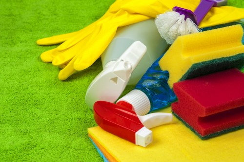 Commercial cleaning team servicing offices and shops in Bow