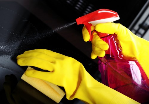 Close-up of a safe and controlled bow cleaning process